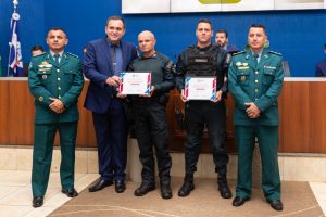 Autoridades da segurança pública e policiais são homenageados pela Câmara de Vereadores de Três Lagoas
