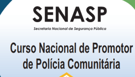Capa Curso Nacional de Promotor de Polícia Comunitária.