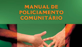 Capa Manual de Policiamento Comunitário.
