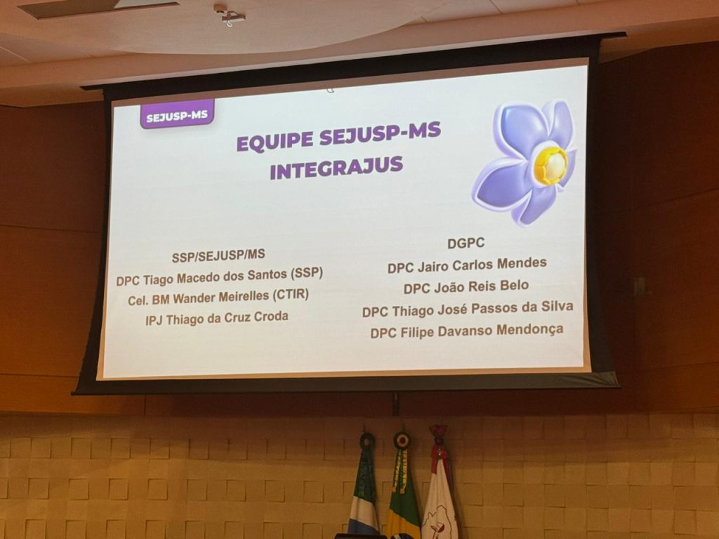 A equipe da Sejusp-MS é composta por servidores civis e militares