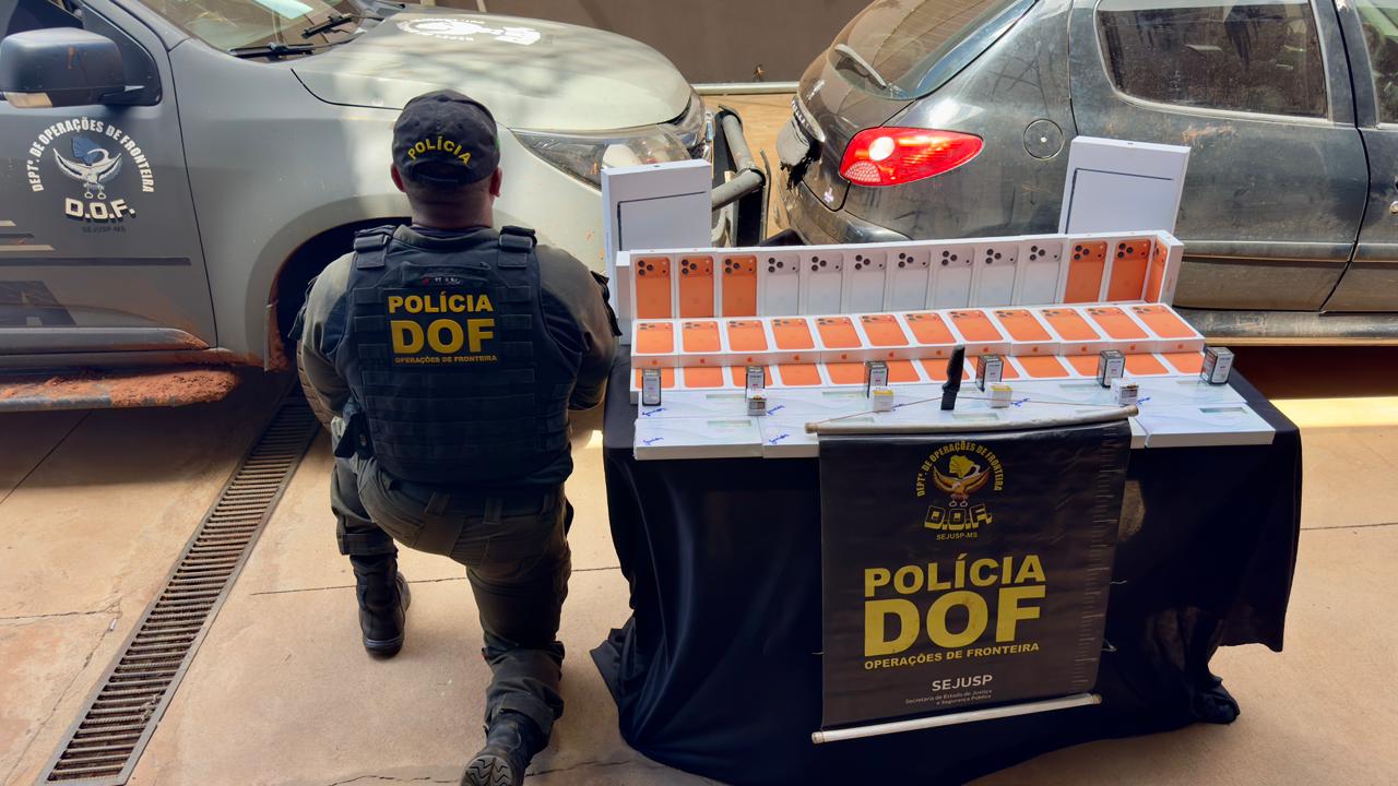 Materiais apreendidos avaliados em aproximadamente R$ 550 mil